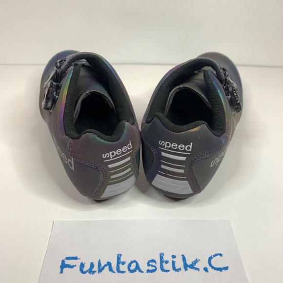 ❌SOLD❌Speed Iridescent Purple, Blue& Green Cycling Bike Shoes. EU 39, US 6.5 Men - Picture 4 of 11